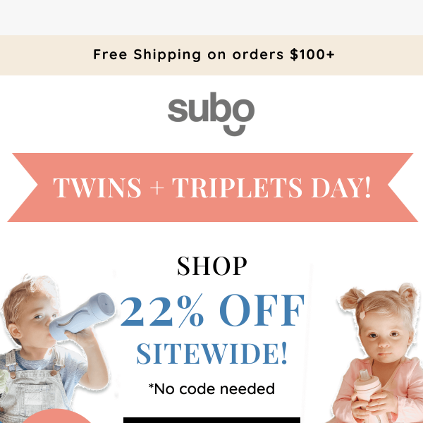 Don't miss out on our Twins Day Sale! 🎁 ✨