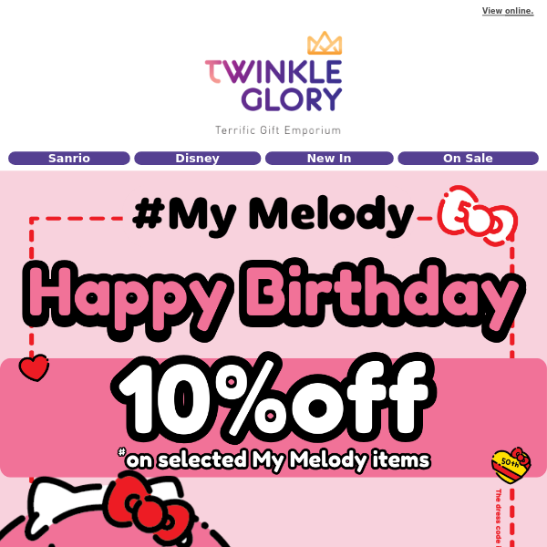 My Melody's Birthday! Special Offers Inside!