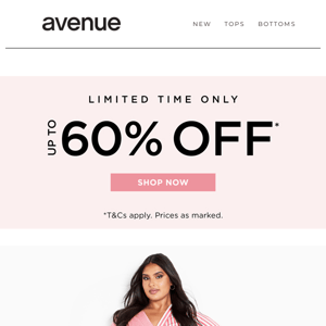 Get In Line: New-In Tops Now Up to 60% Off*