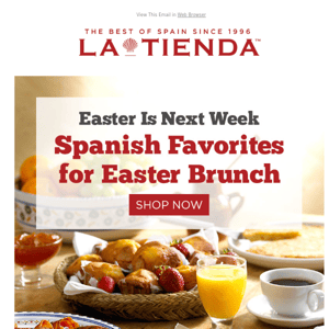 Easter Brunch, Spain-style! Serve Incredible Spanish Bread, Smoky Chorizo and Coffee from Seville