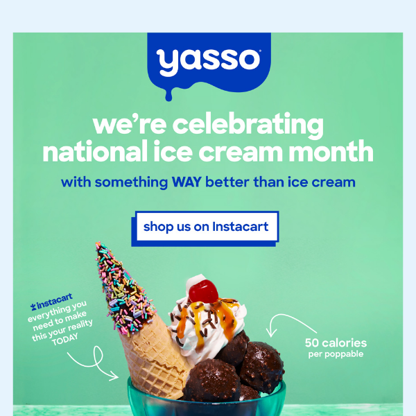 What's better than ice cream? Yasso, obvs.