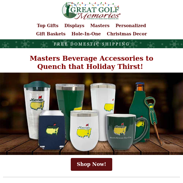 Your Holiday Bar Needs Masters Drinkware!