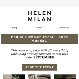 End of Summer Sales Event