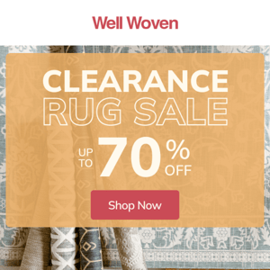 🚨 Big Savings Alert: Up to 70% Off Stylish Rugs 🚨