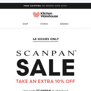 Scanpan sale ENDS TOMORROW: Take an extra 10% off!