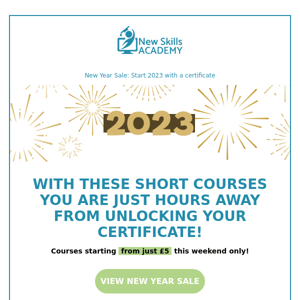 Short Courses for You: Start 2023 with a certificate!