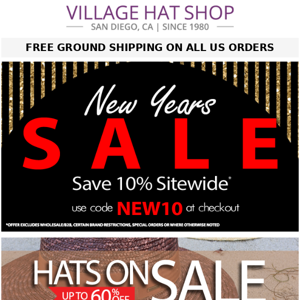 10% Off Sitwide | New Years Sale