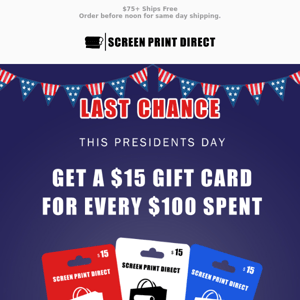 Uh-Oh, Presidents Day Offer Expires today!