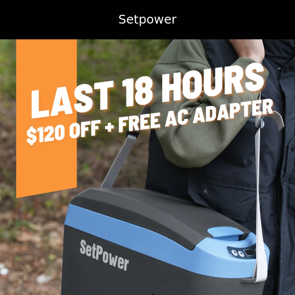 Last 18hrs | Free AC Adapter + $120 OFF!