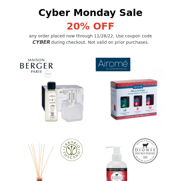 Cyber Monday Sale Starts Now