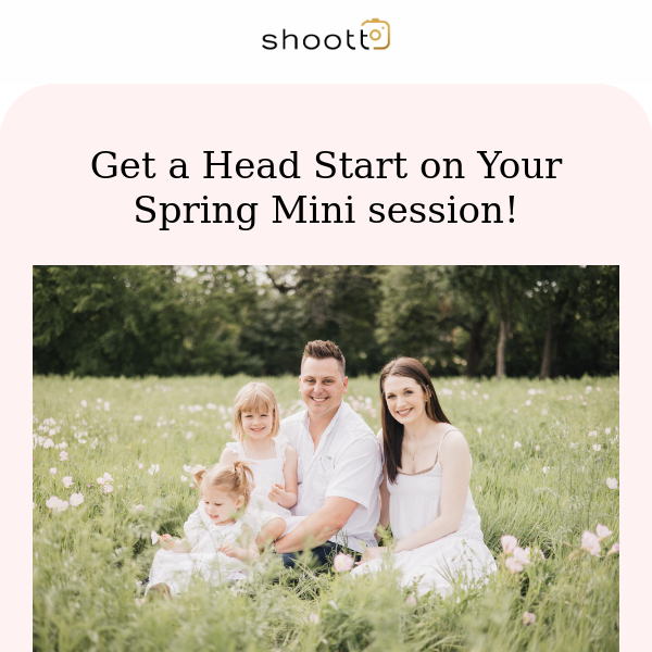 Book A Spring Mini Session Today! 🌷
