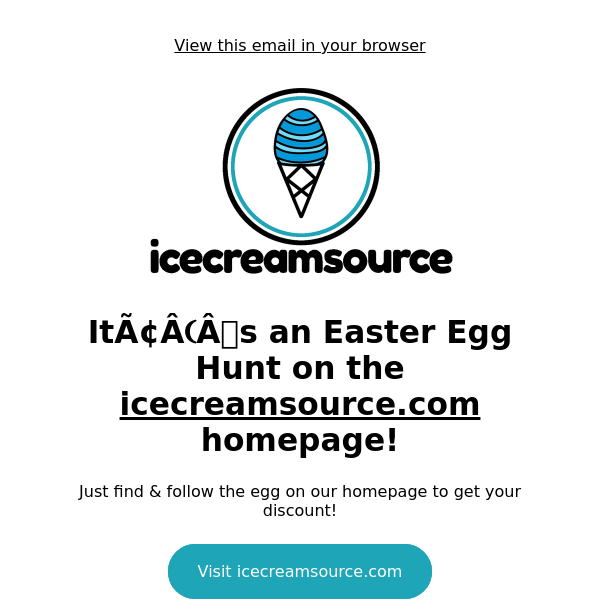 It's an Easter Egg Hunt at icecreamsource! 🍦