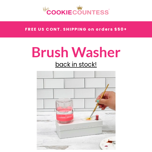 The Cookie Countess Brush Washer