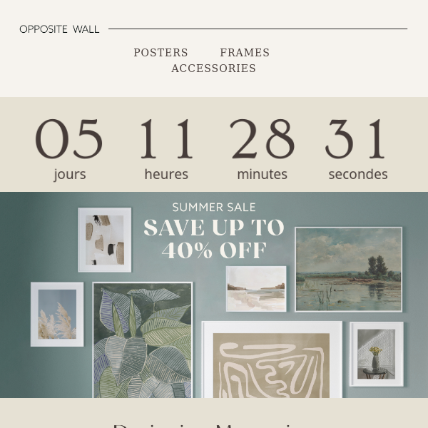 Don't Forget ⏰ Enjoy Up to 40% Off Wall Decor