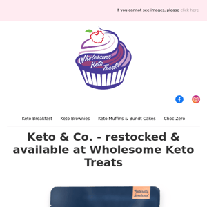Keto & Co Dry Baking Mixes RESTOCKED - Brownies, Waffles & Hot Cereal