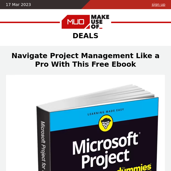 FREE EBOOK 📣 Microsoft Project For Dummies (Worth $18)