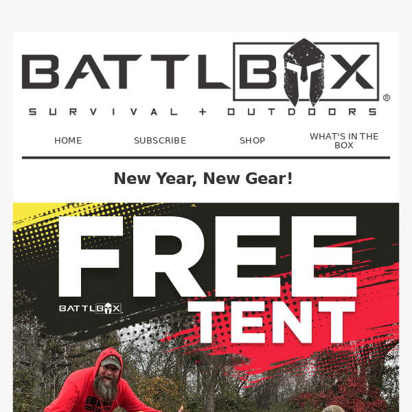 New Year, FREE Tent!