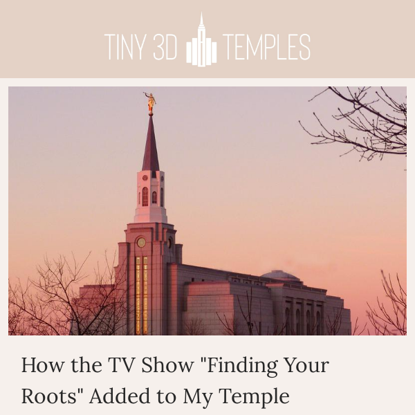 How the TV Show "Finding Your Roots" Added to My Temple Experience