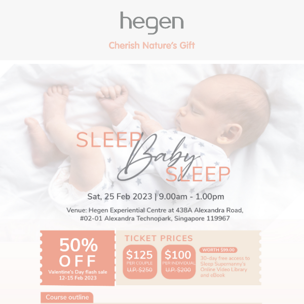 VDAY FLASH SALE!😍 50% Off Sleep Baby Sleep Workshop