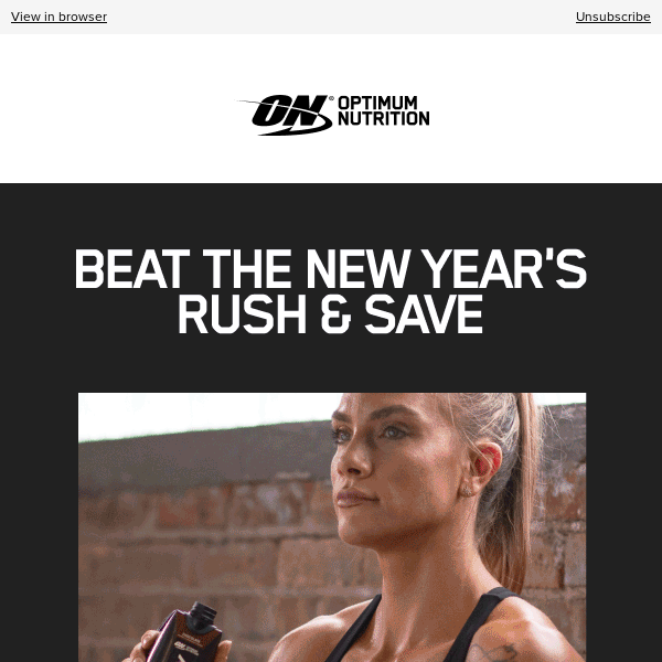 Beat The New Year's Rush and save up to 20%