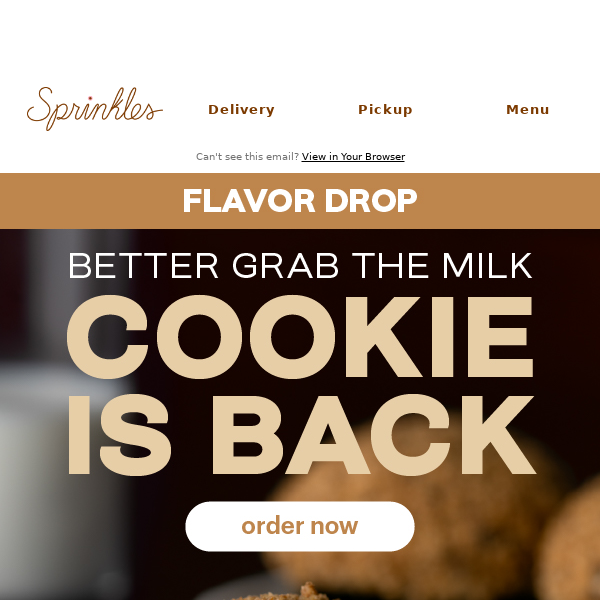 Flavor drop! Cookie 🍪🥛