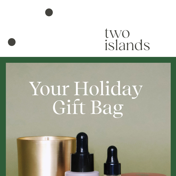 LIMITED EDITION: Free Holiday Gift Bag