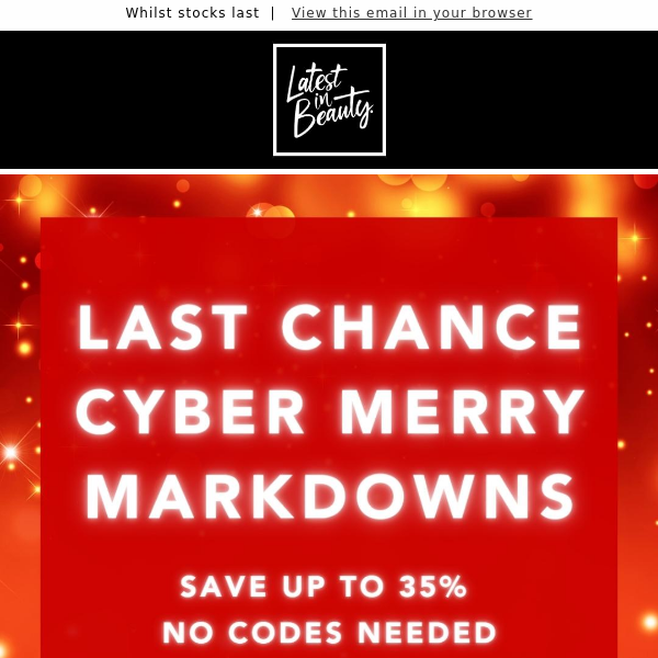 LAST CHANCE: Shop the festive offers