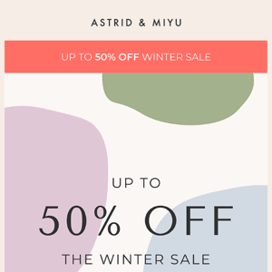 Winter sale starts NOW