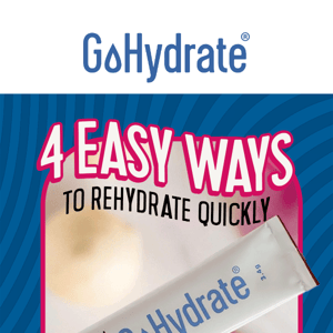 4 Easy Ways to Rehydrate Quickly! 🕚