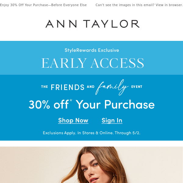 StyleRewards Early Access: The Friends & Family Event