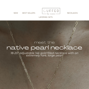 JUST LAUNCHED: The Native Pearl Necklace 🦪