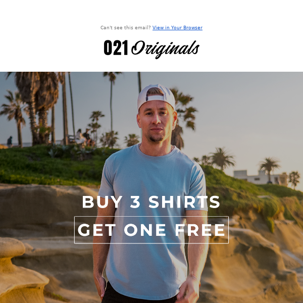 Buy 3 Shirts and Get One FREE 🙌