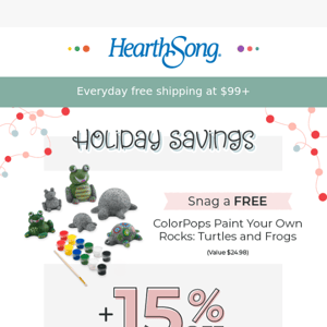 Save 15% on holiday presents!