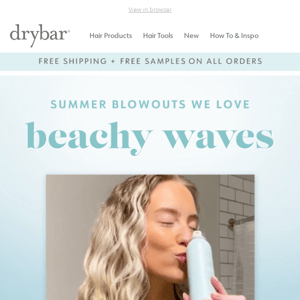 Summer Blowouts We Love: Beachy Waves 🌊