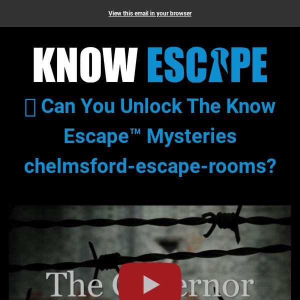 🔓 Unlock The Know Escape™ Secrets Chelmsford Escape Rooms