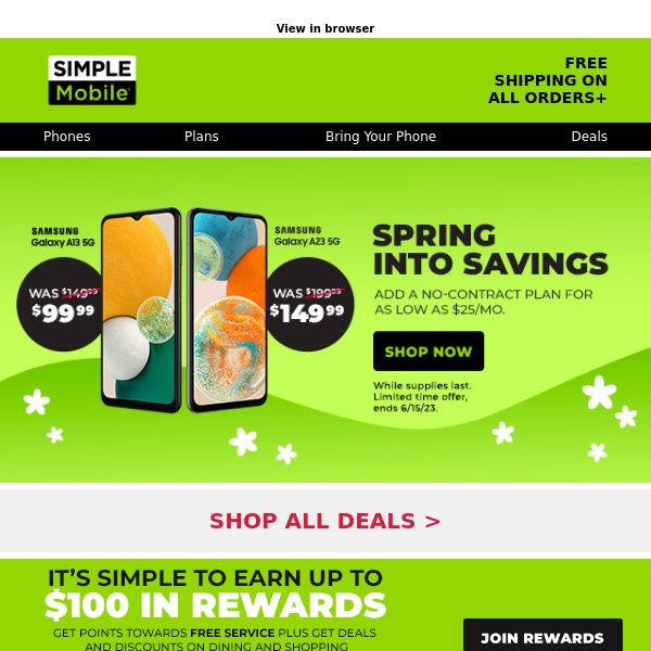 Get $50 OFF + FREE shipping on a Samsung Galaxy smartphone