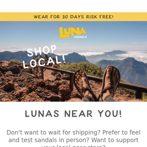 Shop Local: Where to find LUNAs in your area.