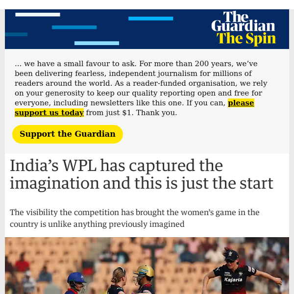 The Spin | India’s WPL has captured the imagination and this is just the start