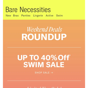 This Weekend Only: Deals On Bras, Swimwear & More!