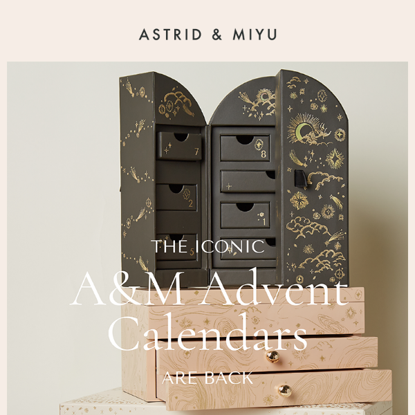 Our iconic Advent Calendars are back - Astrid & Miyu