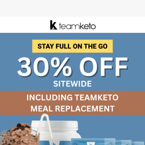 "The Best-Tasting Keto Shake Ever!" (+30% Off Everything)