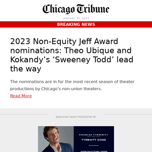 2023 Non-Equity Jeff Award nominations are in