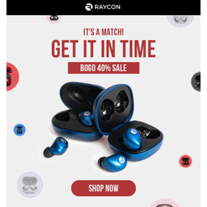 Time's running out to save with BOGO 40% at Raycon.