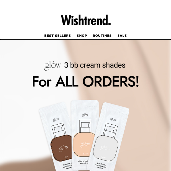 Free Samples: Try out glow bb cream!🩵