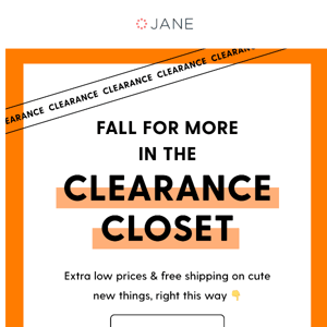 New drop in the Clearance Closet