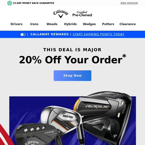 Used Golf Clubs, Pre-Owned Drivers, Irons, Putters, Wedges: Callaway Golf  Pre-Owned