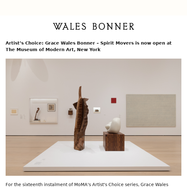 Artist’s Choice: Grace Wales Bonner – Spirit Movers is now open at MoMA