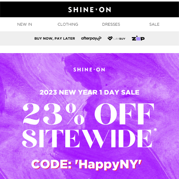 🔥 23% OFF SITEWIDE 🔥 ONE DAY ONLY!
