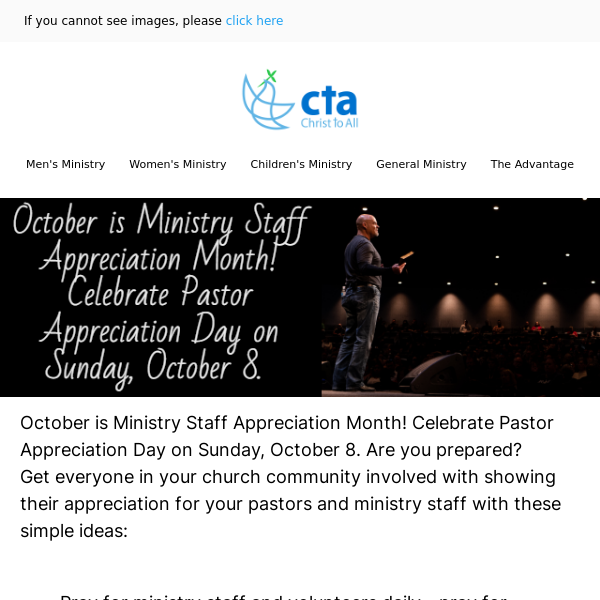 Honor Your Ministry Staff