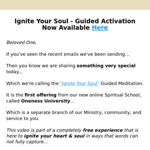 It's Ready! (ignite your soul) 🔥